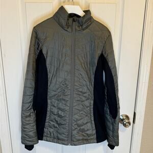 Columbia Powder Lite II Full Zip Jacket with Omni-Heat size Small Grey & Black